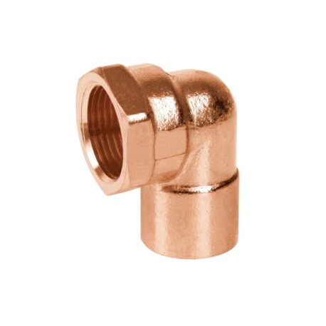 CODO 90 COBRE ROSC INT 13 MM